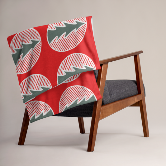 Christmas Tree Ornament | Throw Blanket