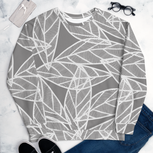 Messy White Leaves | Sweatshirt