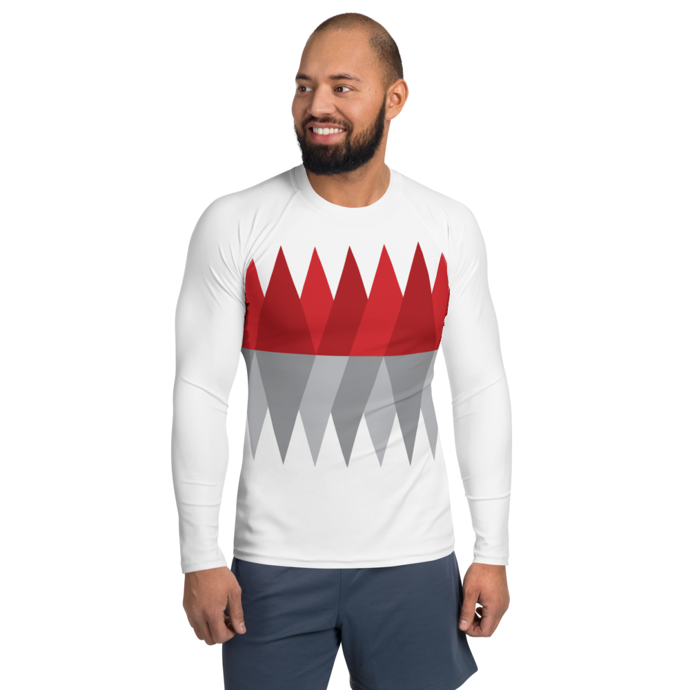 Red Gray Christmas | Men's Rash Guard