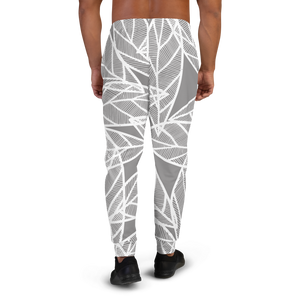 Messy White Leaves | Men's Joggers
