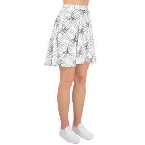 Ornament Graphic Flowers | Skater Skirt