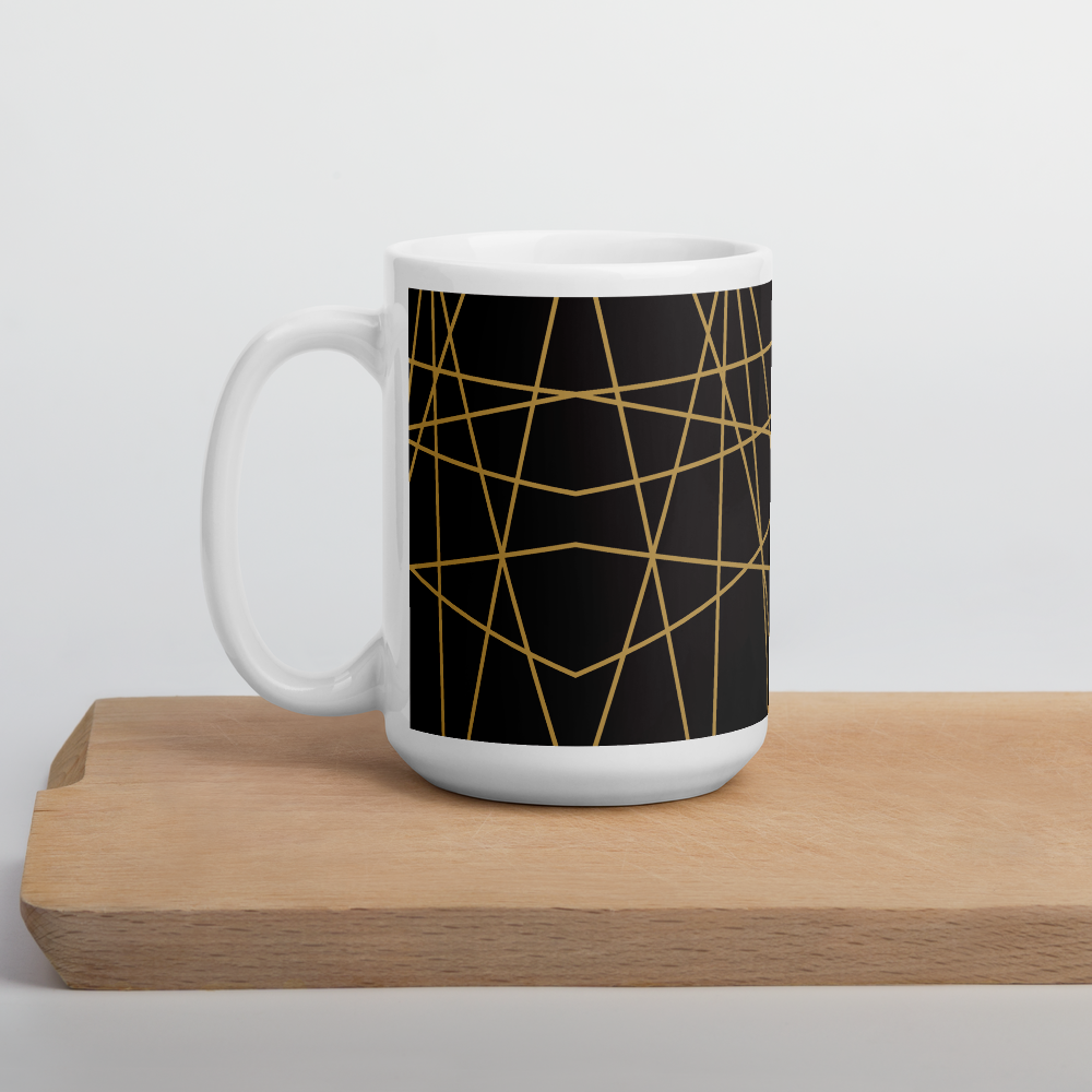 Golden Ornament Lines | Mug