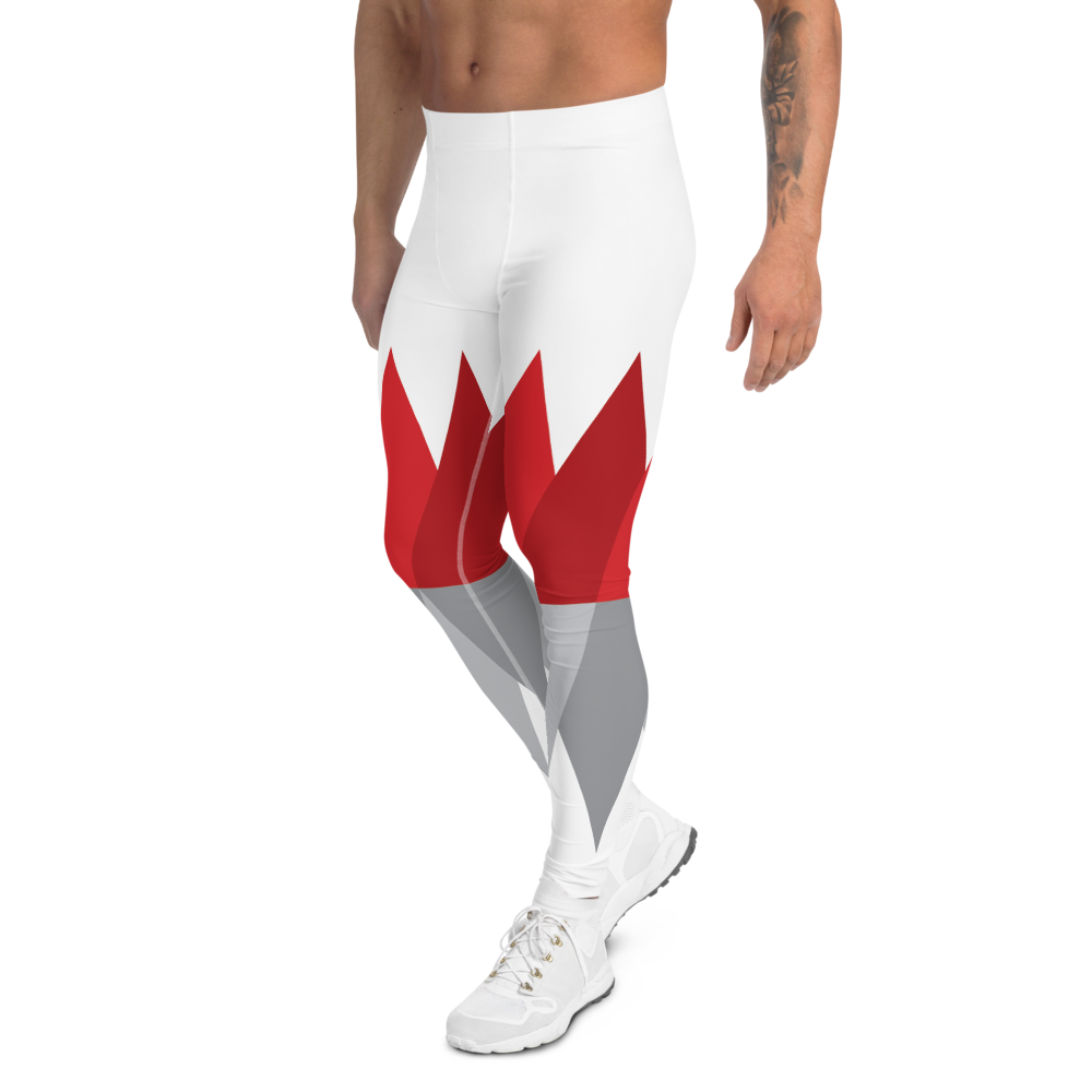 Red Gray Christmas | Men's Leggings