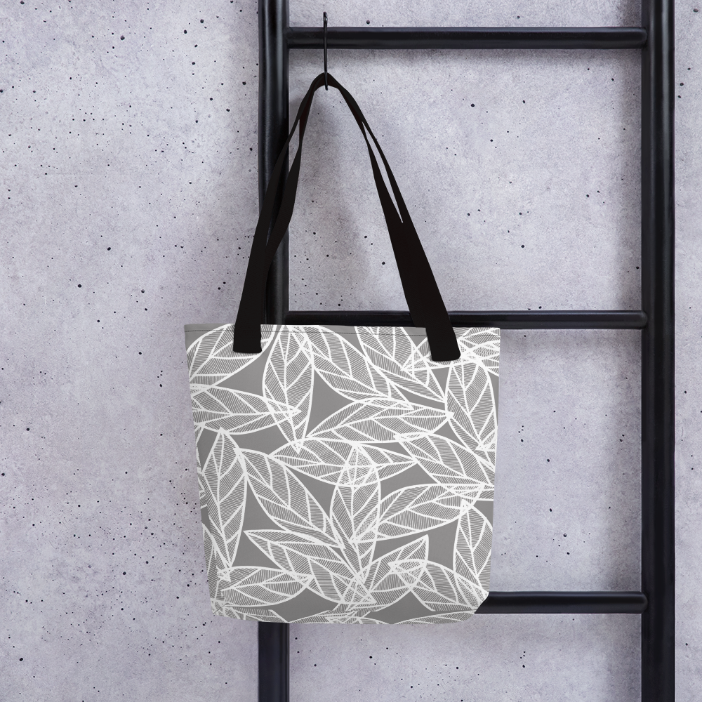 Messy White Leaves | Tote Bag