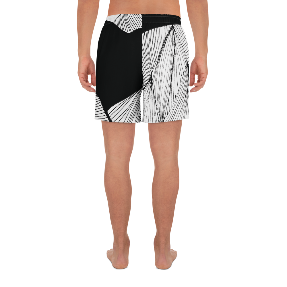 Black and White Day | Men's Athletic Long Shorts