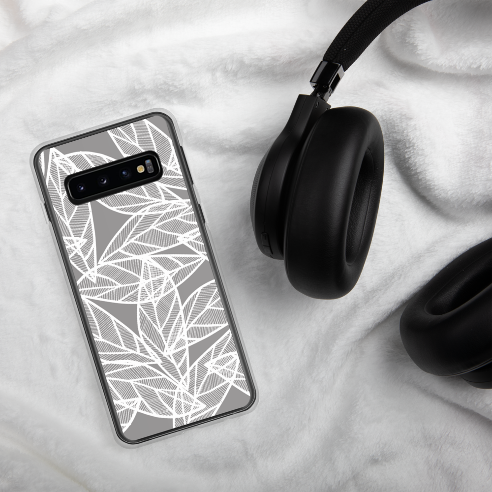 Messy White Leaves | Samsung Case