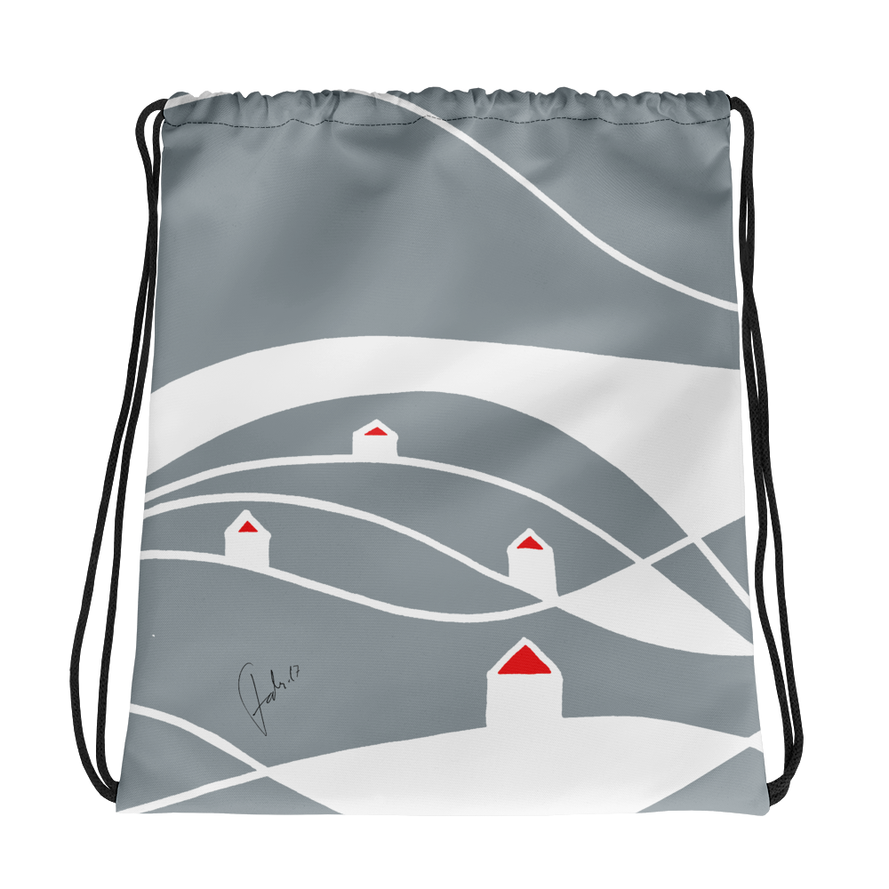 Gray Day | Drawstring Bag