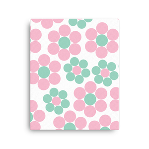 Happy Pastel Flowers | Canvas