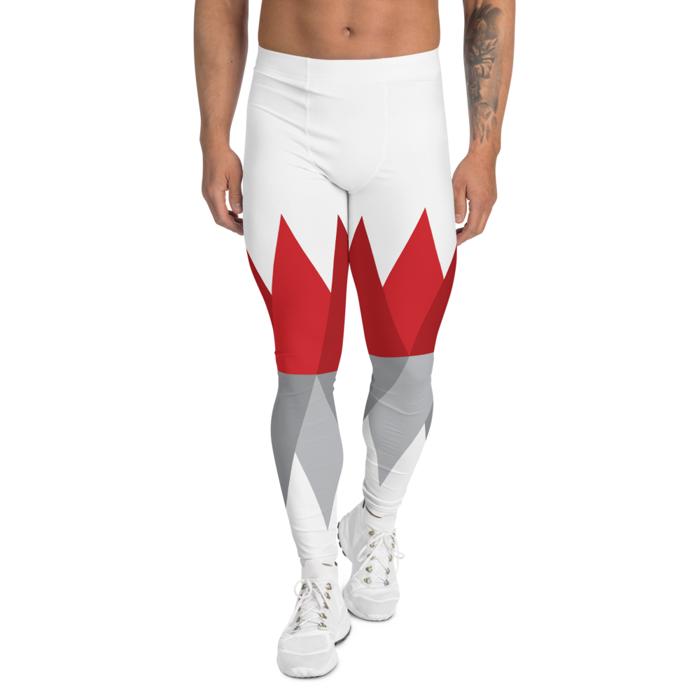 Red Gray Christmas | Men's Leggings