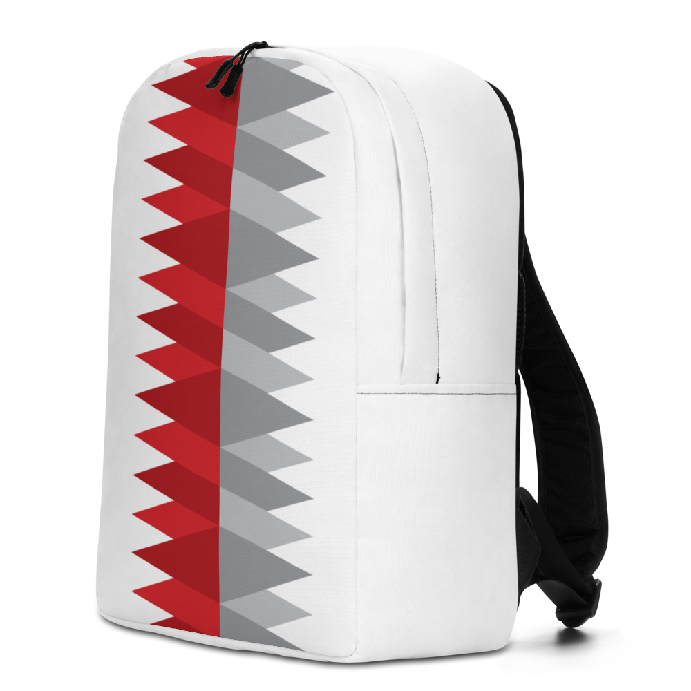 Red Gray Christmas | Minimalist Backpack