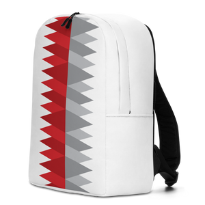 Red Gray Christmas | Minimalist Backpack