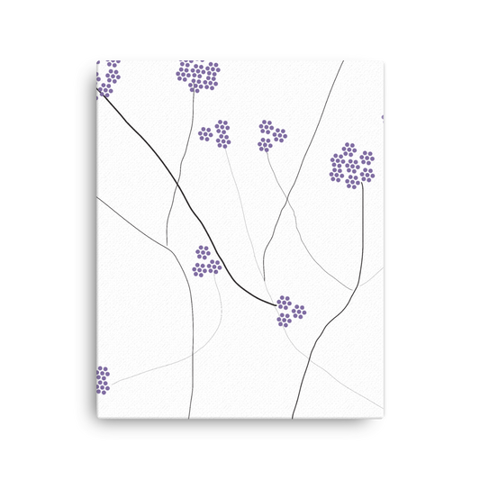 Purple Small Flowers | Canvas