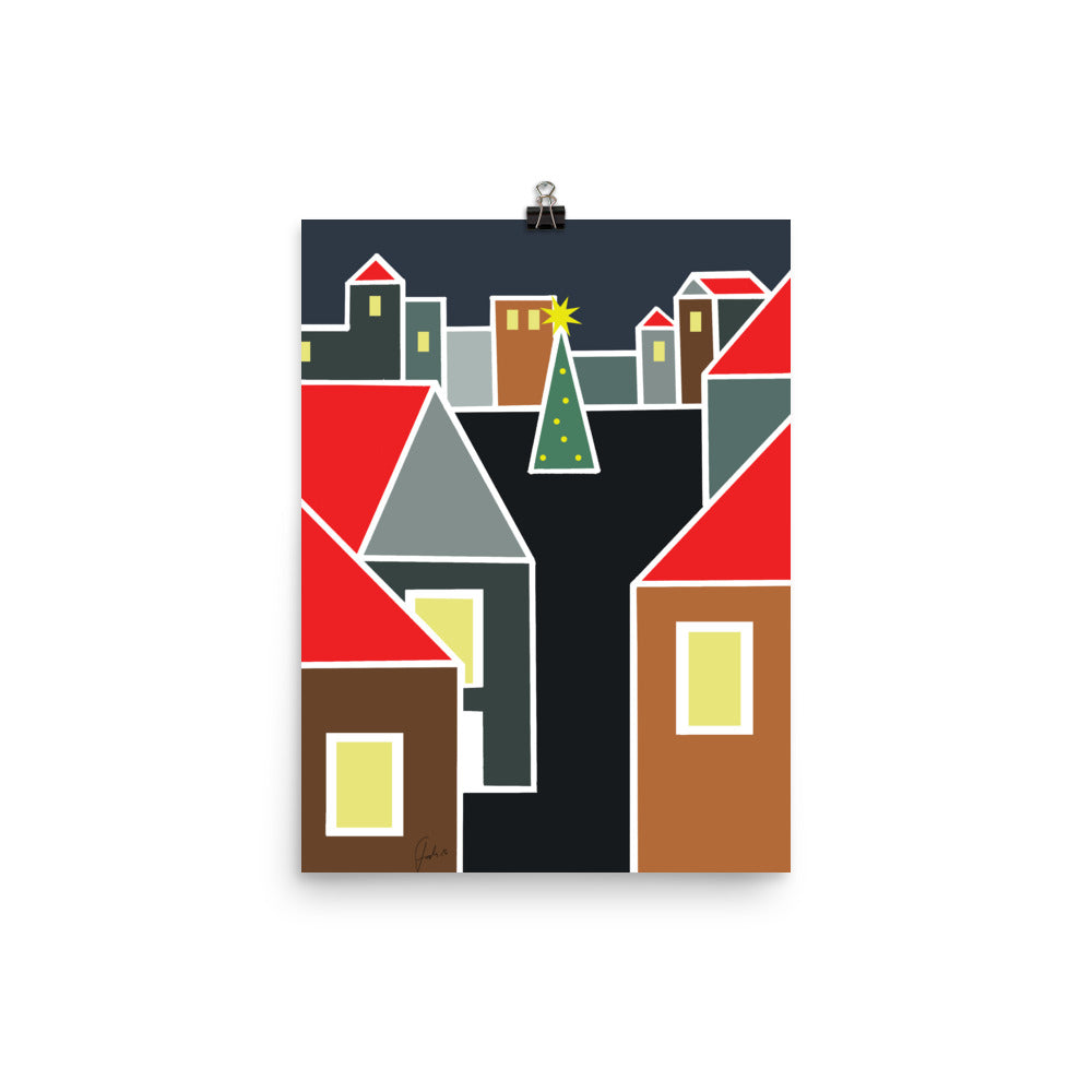 December Eve Red | Poster
