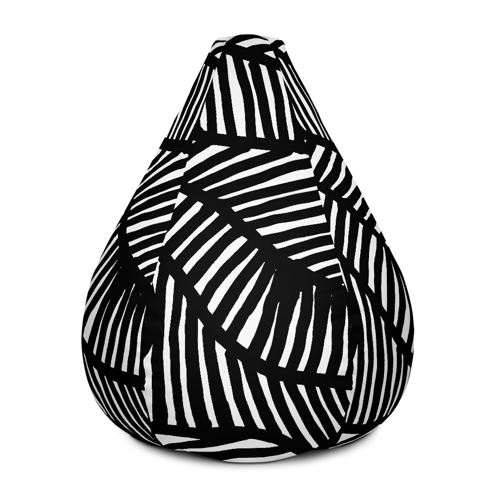 Black and White Ornament | Bean Bag Chair