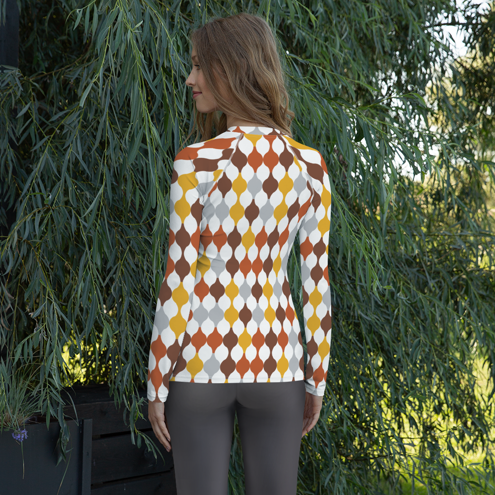 Arabic Warm Ornament | Women's Rash Guard