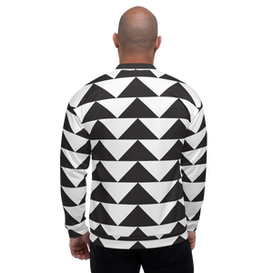 Black and White Triangles | Bomber Jacket