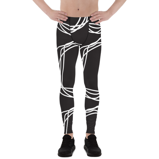 White Flowers | Men's Leggings