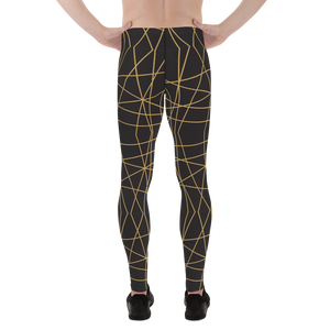 Golden Ornament Lines | Men's Leggings