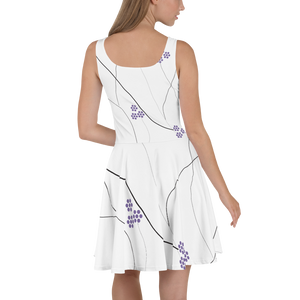 Purple Small Flowers | Skater Dress