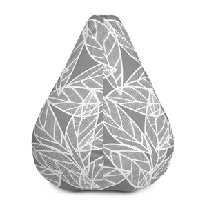 Messy White Leaves | Bean Bag Chair