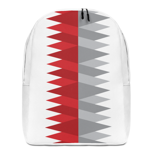 Red Gray Christmas | Minimalist Backpack