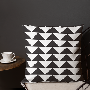 Black and White Triangles | Pillow