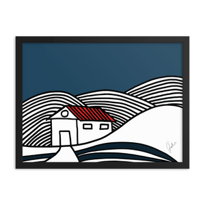 House in Snow | Framed Poster