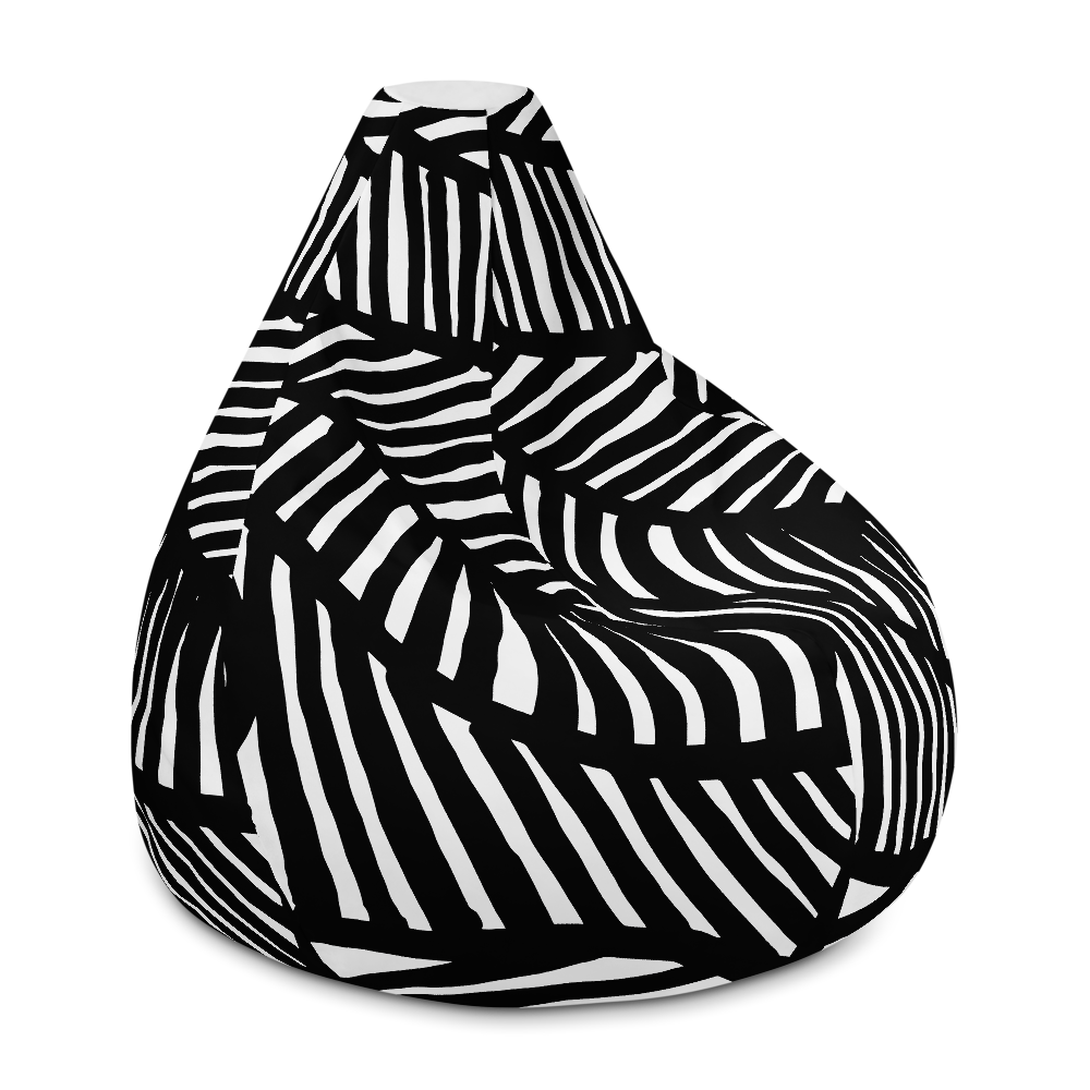 Black and White Ornament | Bean Bag Chair