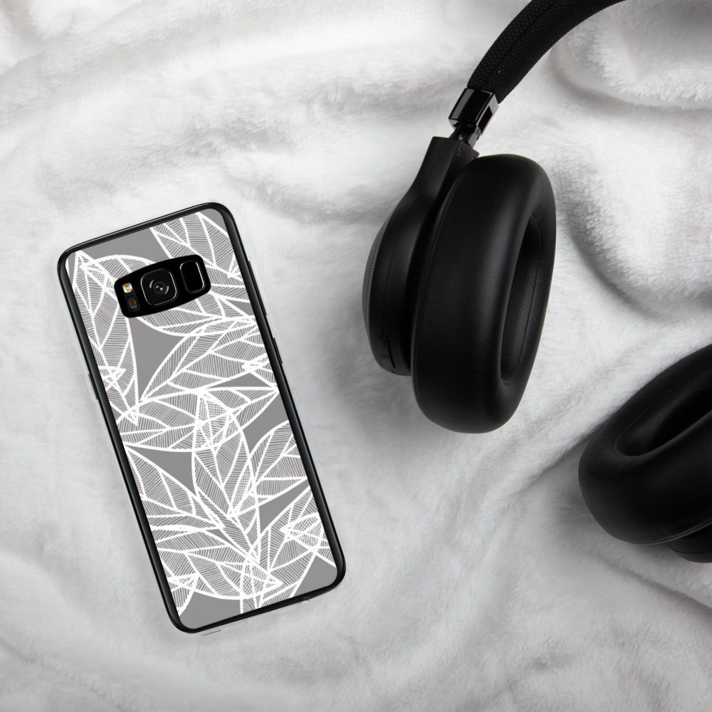 Messy White Leaves | Samsung Case