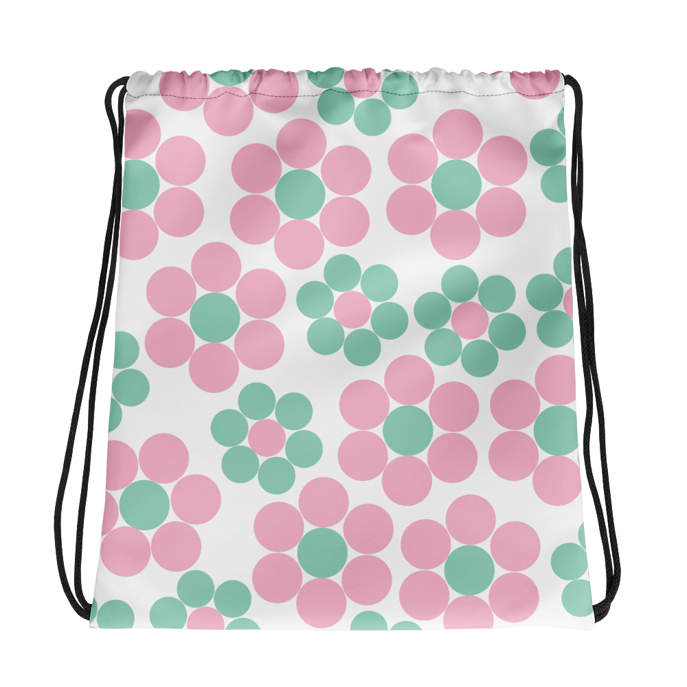 Happy Pastel Flowers | Drawstring Bag