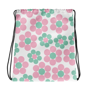 Happy Pastel Flowers | Drawstring Bag