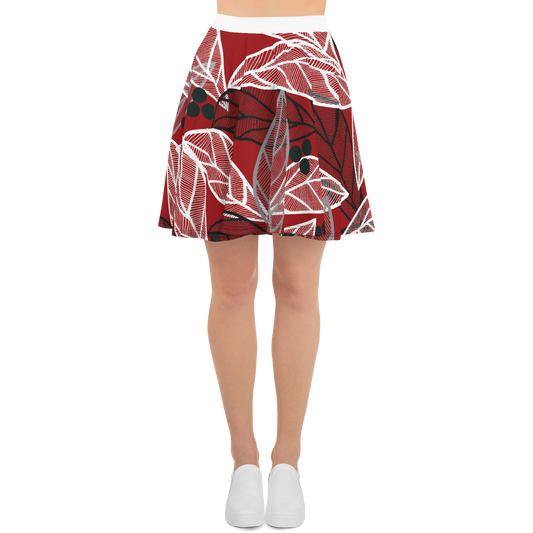 Christmas Leaves | Skater Skirt