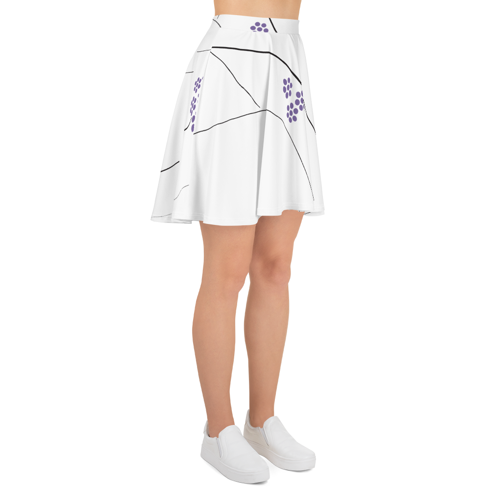 Purple Small Flowers | Skater Skirt