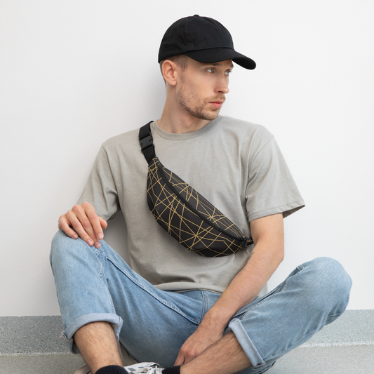 Golden Ornament Lines | Fanny Pack