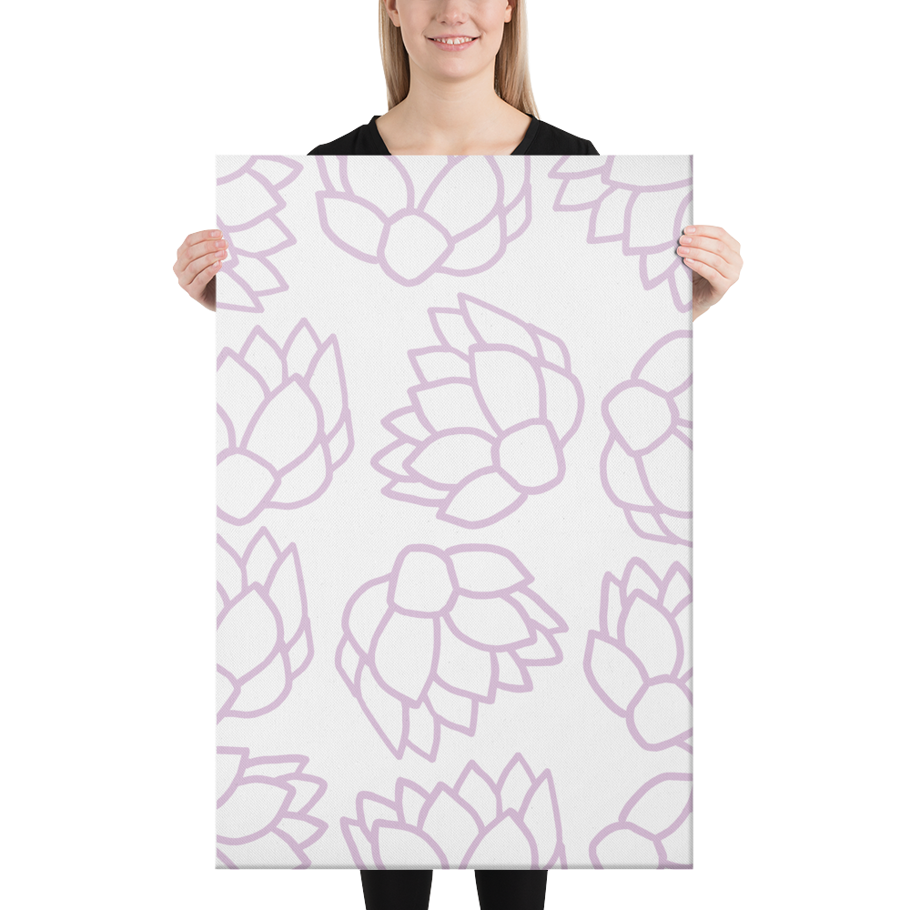 Pink Pastel Flowers | Canvas