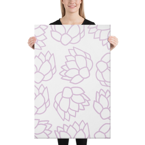 Pink Pastel Flowers | Canvas