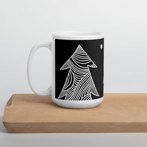 Stars and Trees Black | Mug