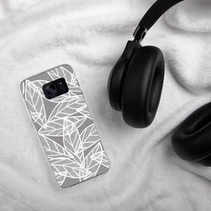 Messy White Leaves | Samsung Case