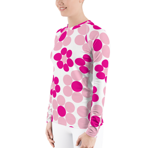 Happy Flowers Ornament | Women's Rash Guard