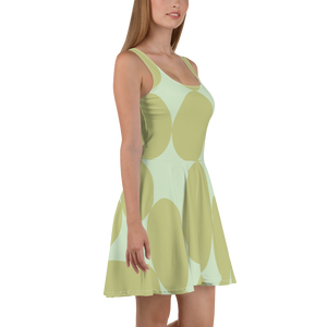 Easter Pattern Olive | Skater Dress