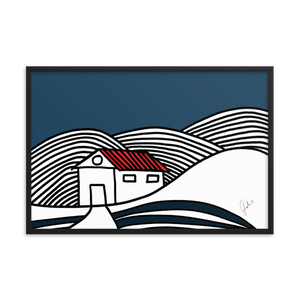 House in Snow | Framed Poster