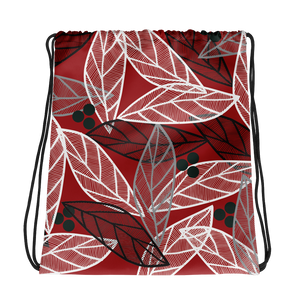 Christmas Leaves | Drawstring Bag