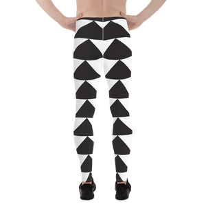 Black and White Triangles | Men's Leggings