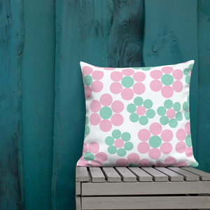 Happy Pastel Flowers | Pillow