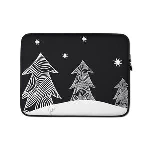 Stars and Trees Black | Laptop Sleeve