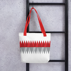 Red Gray Christmas | Tote Bag