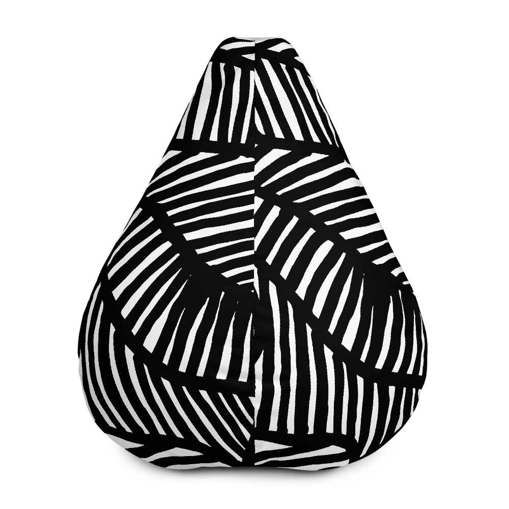 Black and White Ornament | Bean Bag Chair