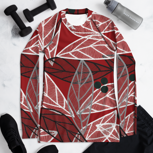 Christmas Leaves | Women's Rash Guard
