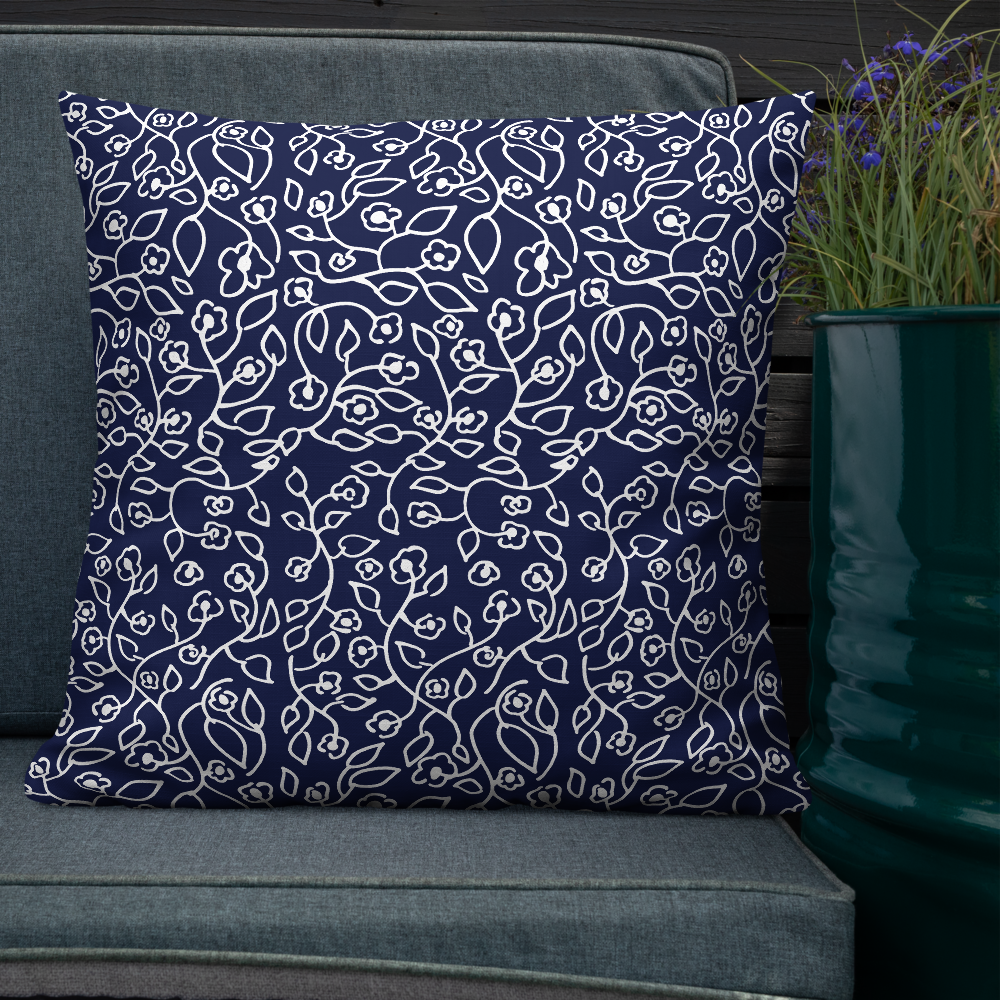 White Small Flowers | Pillow