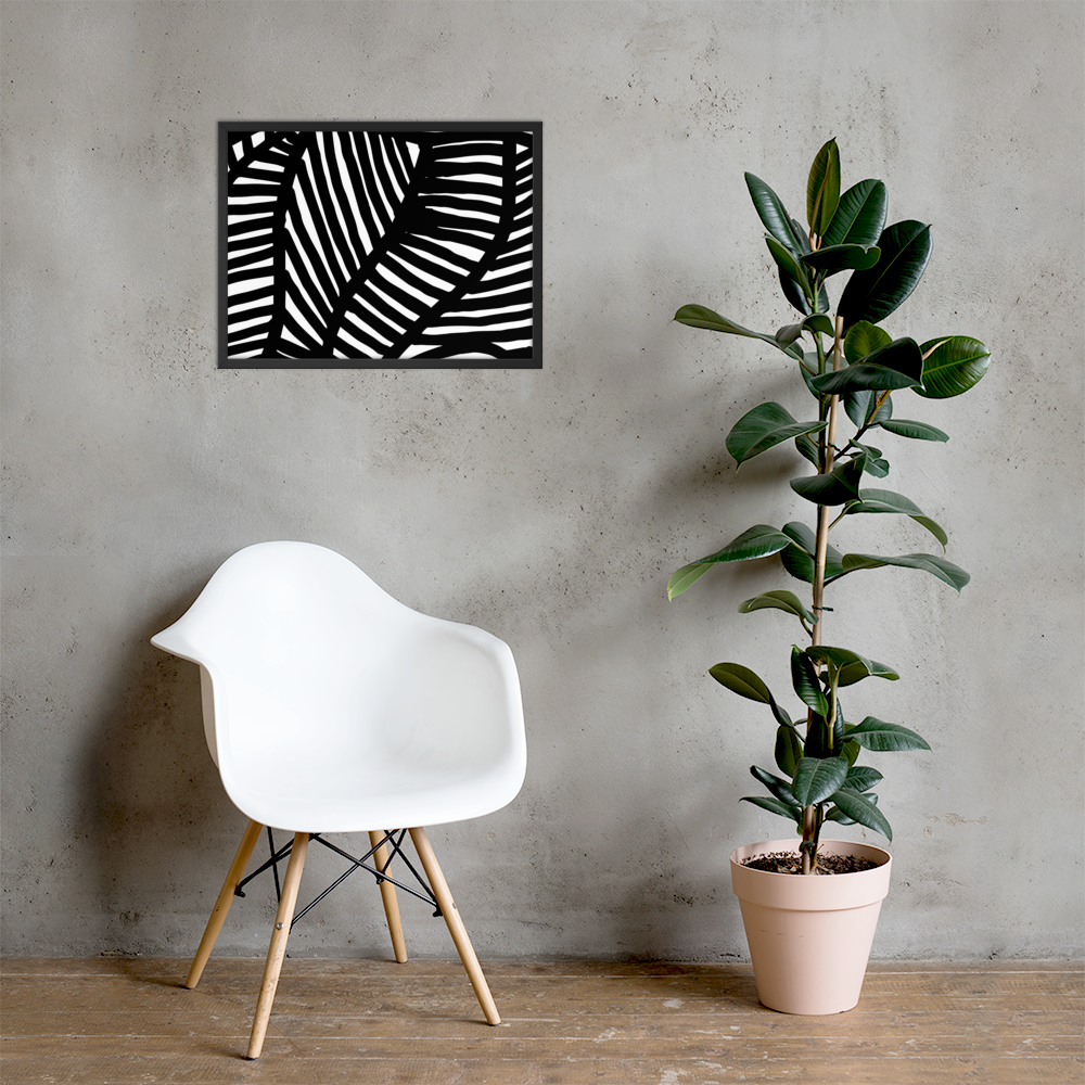 Black and White Ornament | Framed Poster
